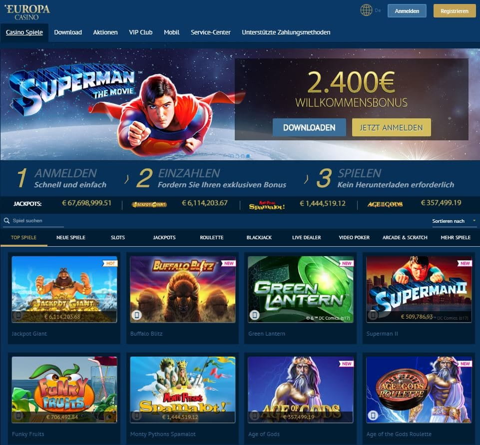 Das Europa Casino besuchen